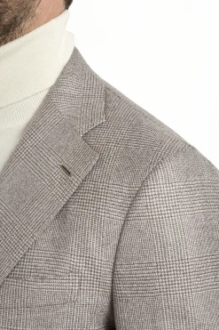 Costume taupe Prince de Galles - Made in Italy