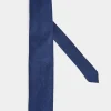 Cravate en flanelle bleue - Made in Italy