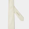 Cravate en lin et soie Stone - Made in Italy