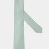 Cravate en lin et soie verte - Made in Italy
