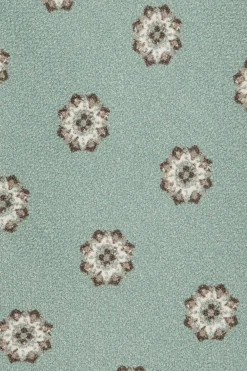 Cravate en soie à grand motif fantaisie vert - Made in Italy
