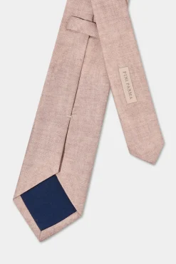 Cravate en soie imprimée vieux rose - Made in Italy