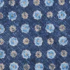 Cravate fantaisie bleue en soie - Made in Italy