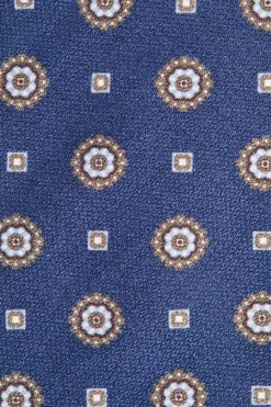 Cravate fantaisie bleue - Made in Italy