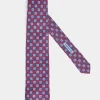 Cravate fantaisie bordeaux - Made in Italy