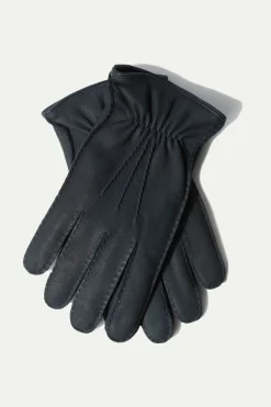 Gants Bleu clair en cuir de cerf - Made in Italy