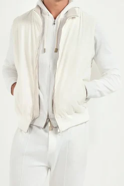 Gilet Blanc cassé - Made in Italy