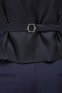 Gilet croisé bleu - Made in Italy
