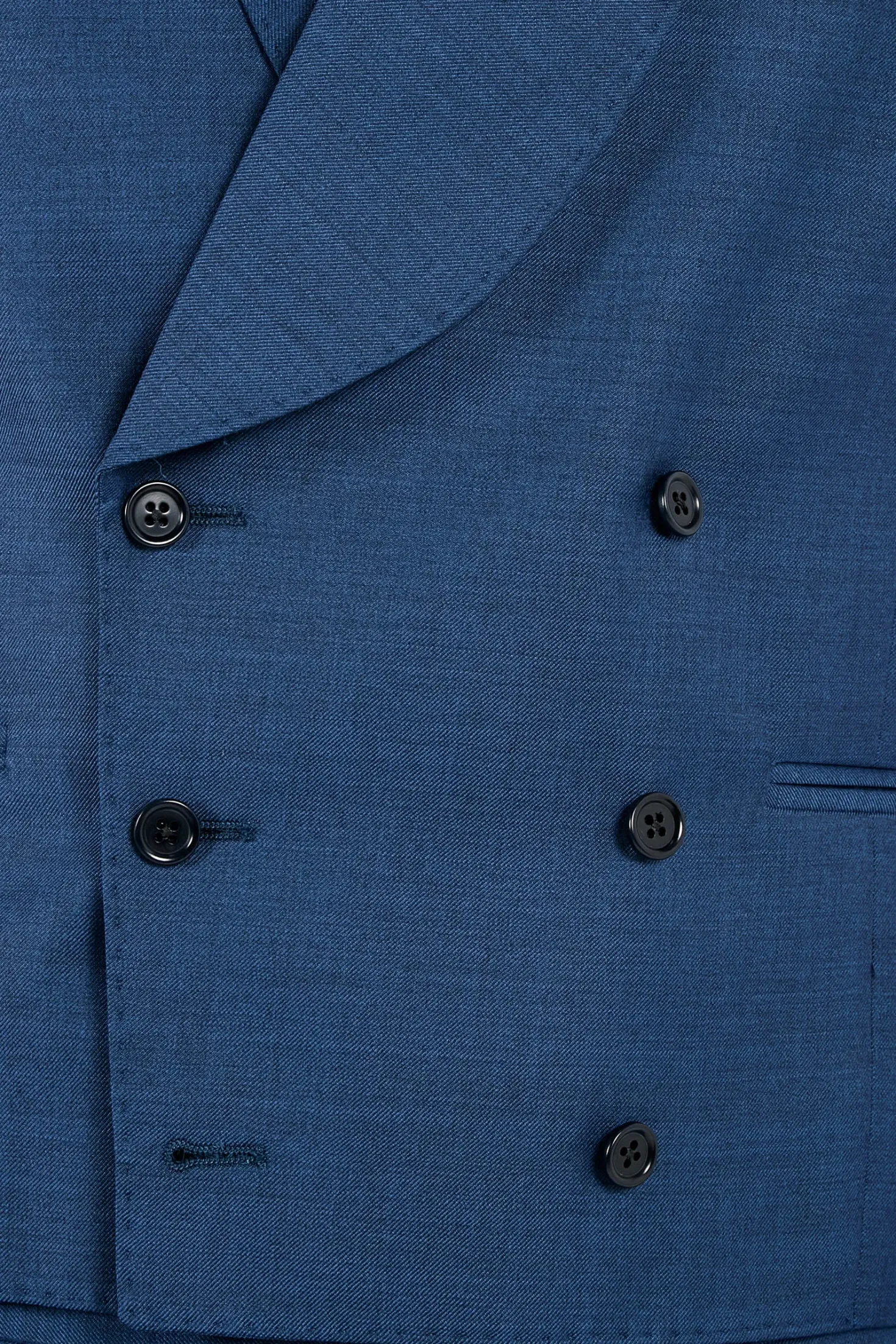 Gilet croisé Bleu roi - Made in Italy
