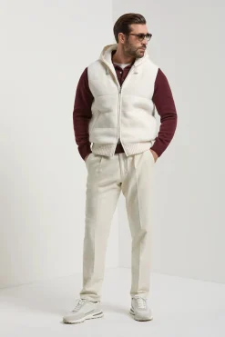 Gilet en maille Blanc cassé - Made in Italy