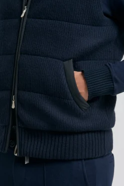 Gilet en maille bleu - Made in Italy