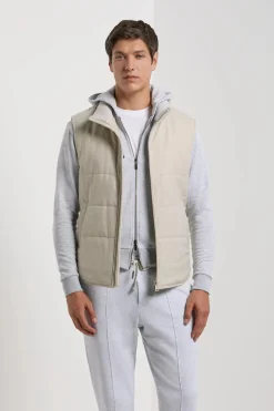 Gilet matelassé beige - Made in Italy