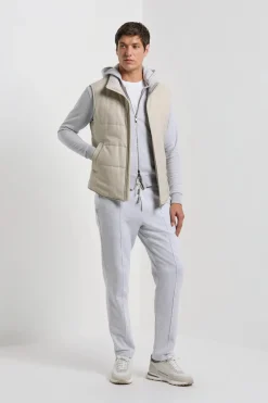 Gilet matelassé beige - Made in Italy