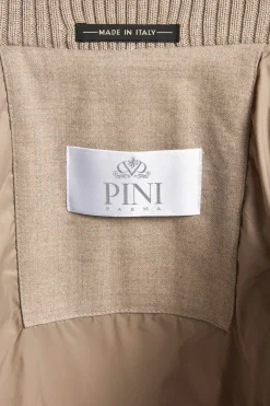 Gilet sans manches matelassé beige - Made in Italy