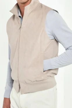 Gilet Stone en alcantara - Made in Italy