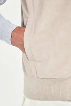 Gilet Stone en alcantara - Made in Italy