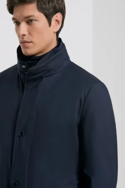 Imperméable bleu marine - Made in Italy