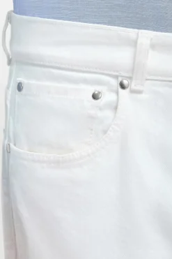 Jean blanc - coton Candiani - Made in Italy