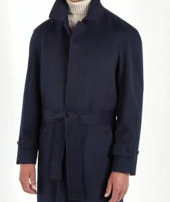 Manteau raglan bleu – Made in Italy