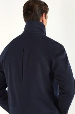Manteau raglan bleu – Made in Italy