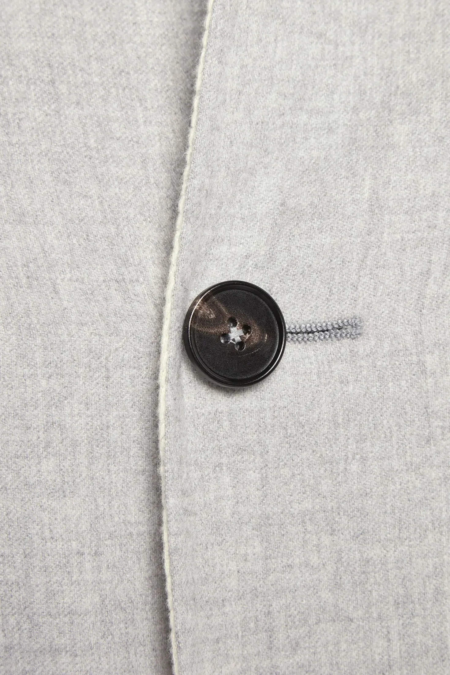 Manteau réversible gris clair et blanc - Made in Italy