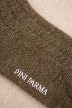 Marron - Chaussettes courtes en laine ultra-résistante - Made in Italy