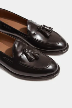 Mocassins à pampilles marron foncé - Made in Italy