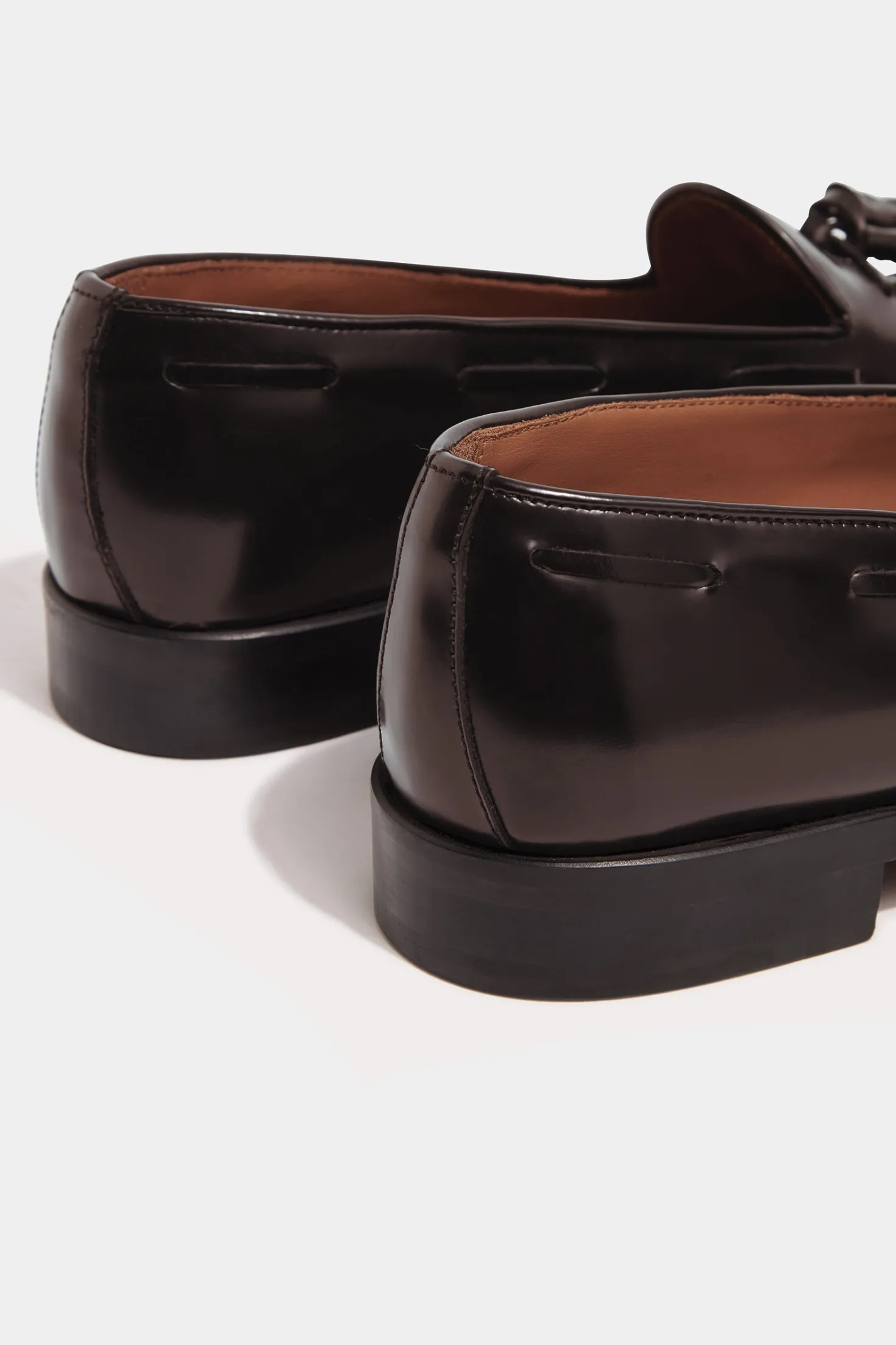 Mocassins à pampilles marron foncé - Made in Italy
