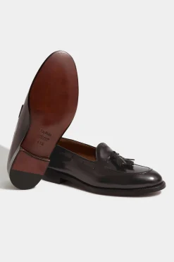 Mocassins à pampilles marron foncé - Made in Italy