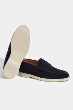 Mocassins penny bleus - Made in Italy