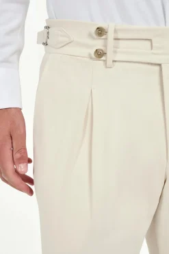 Pantalon blanc cassé Limited Edition - Made in Italy