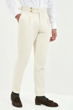 Pantalon blanc cassé Limited Edition - Made in Italy