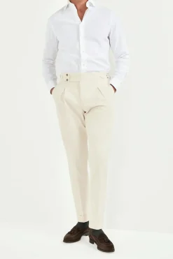 Pantalon blanc cassé Limited Edition - Made in Italy