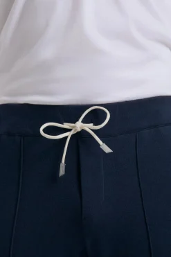 Pantalon de jogging en jersey bleu - Made in Italy