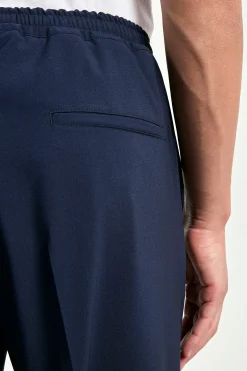 Pantalon de voyage Alassio bleu - Made in Italy