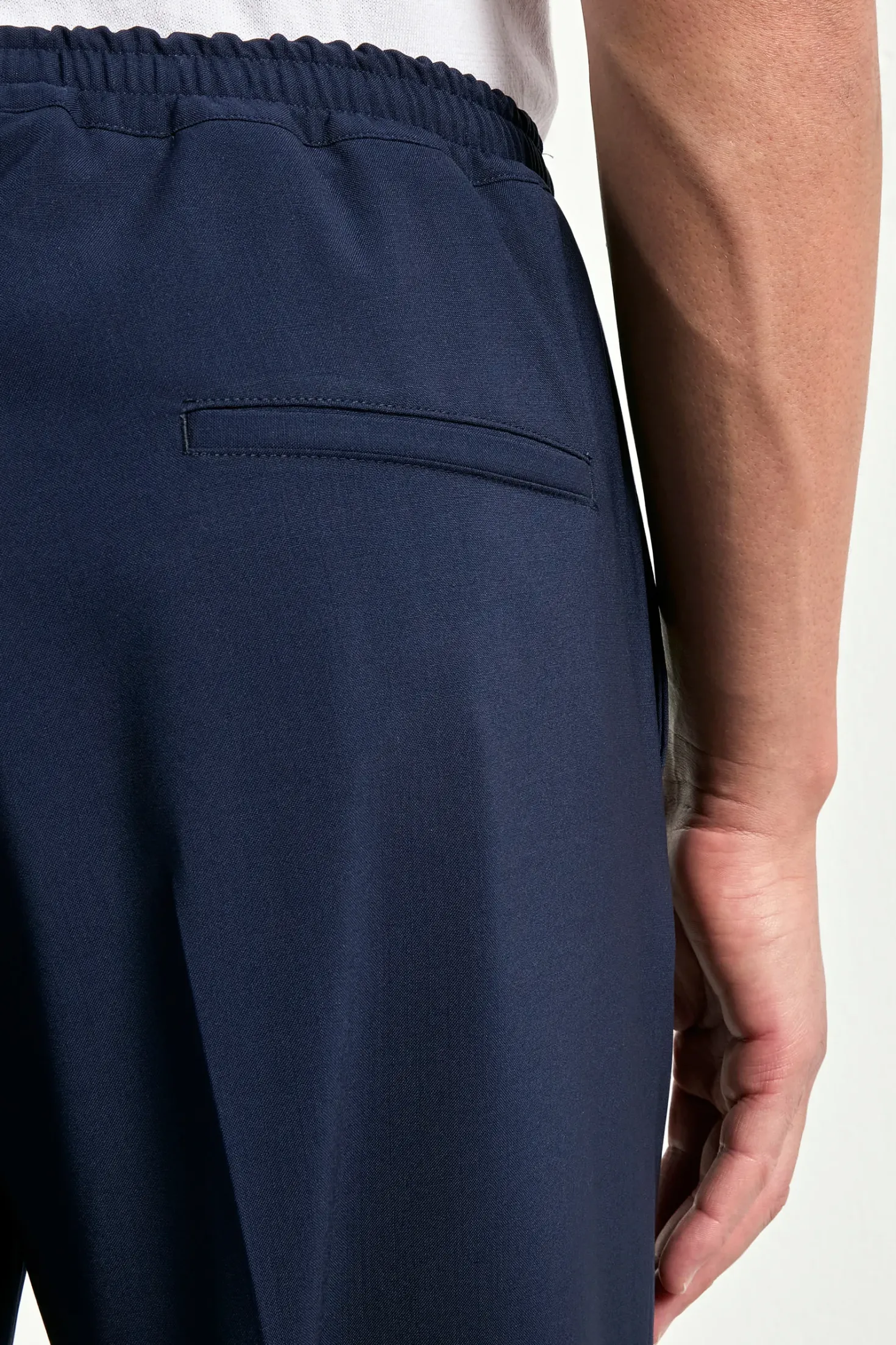 Pantalon de voyage Alassio bleu - Made in Italy