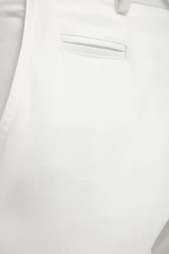 pantalon Garda en coton Blanc cassé - Made in Italy