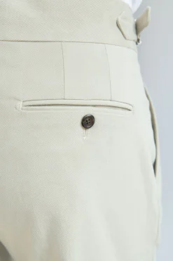 Pantalon Soragna en coton sable - Made in Italy
