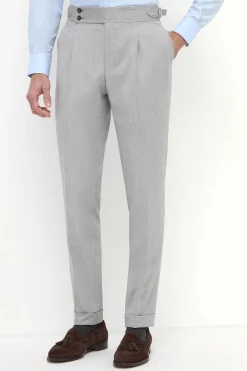 Pantalon Soragna gris clair - Made in Italy