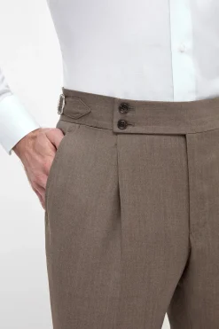Pantalon Soragna marron - Made in Italy