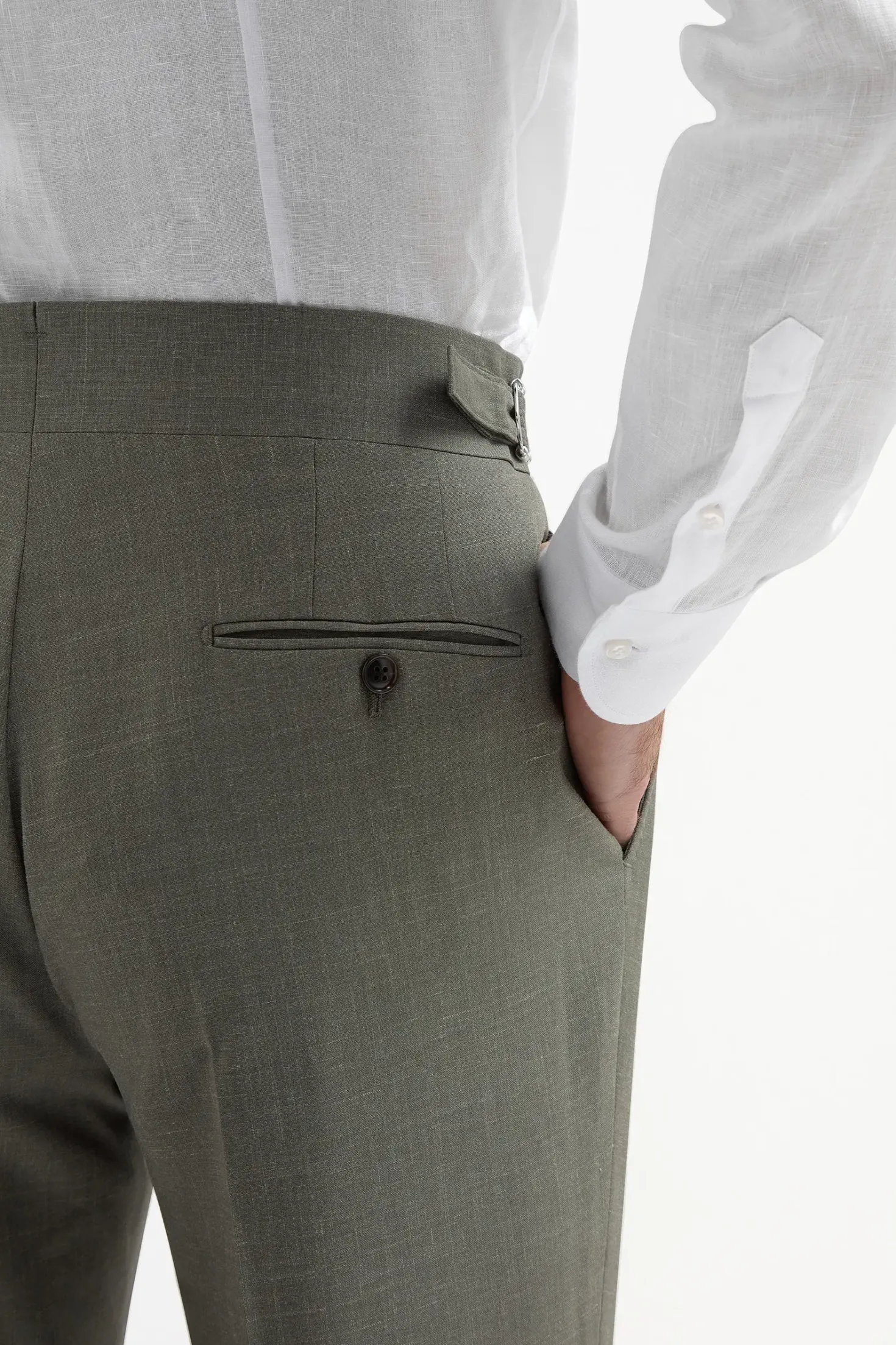 Pantalon Soragna vert - Made in Italy