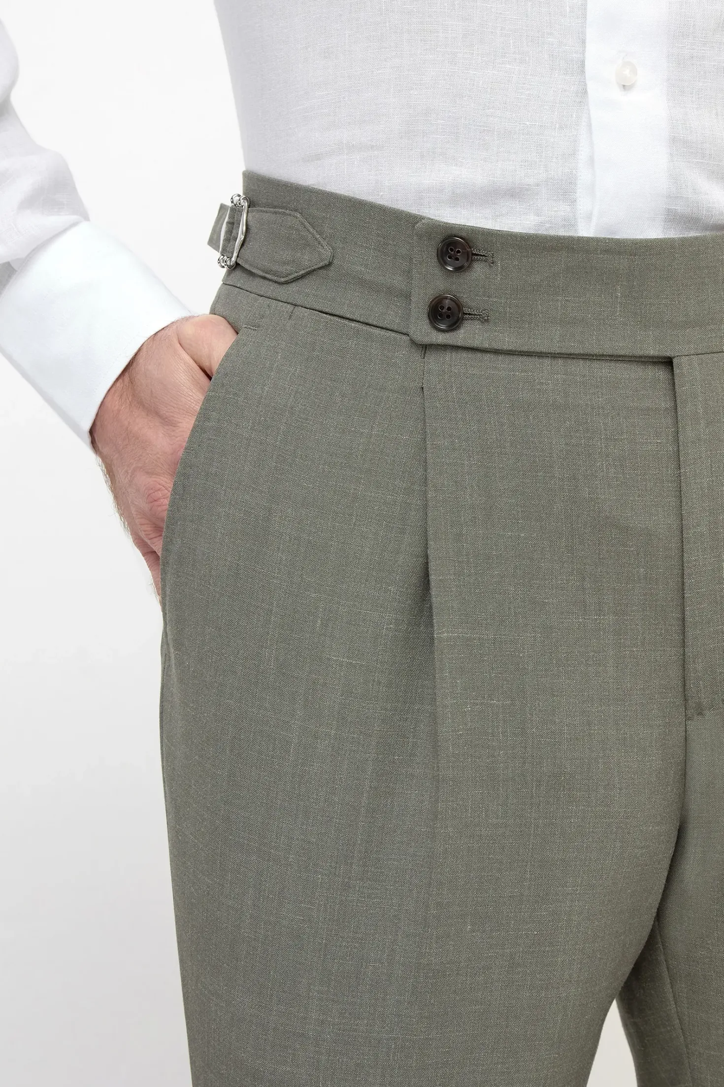 Pantalon Soragna vert - Made in Italy