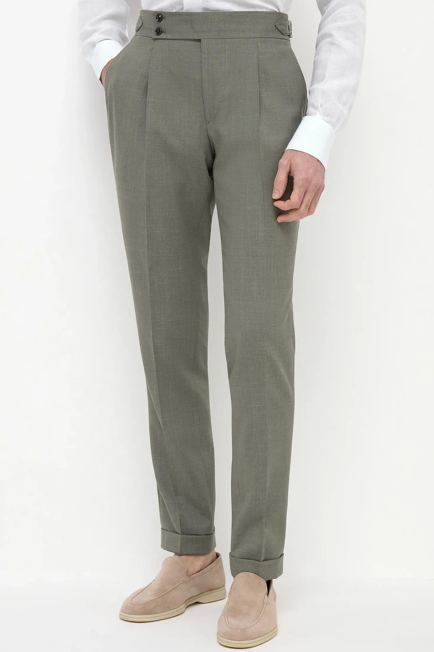 Pantalon Soragna vert - Made in Italy