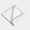 Pochette en lin blanche/beige - Made in Italy