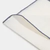 Pochette en lin blanche/grise - Made in Italy