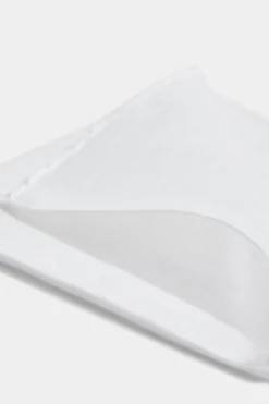 Pochette en lin blanche - Made in Italy