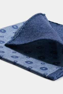 Pochette fantaisie bleu avio - Made in Italy