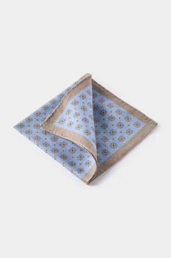 Pochette fantaisie bleu clair - Made in Italy