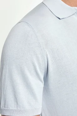 Polo bleu clair - Made in Italy