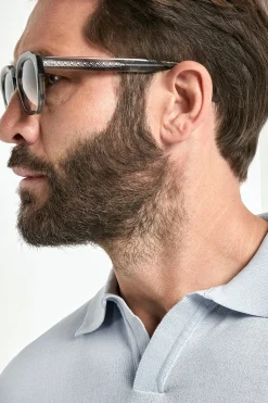 Polo bleu clair - Made in Italy